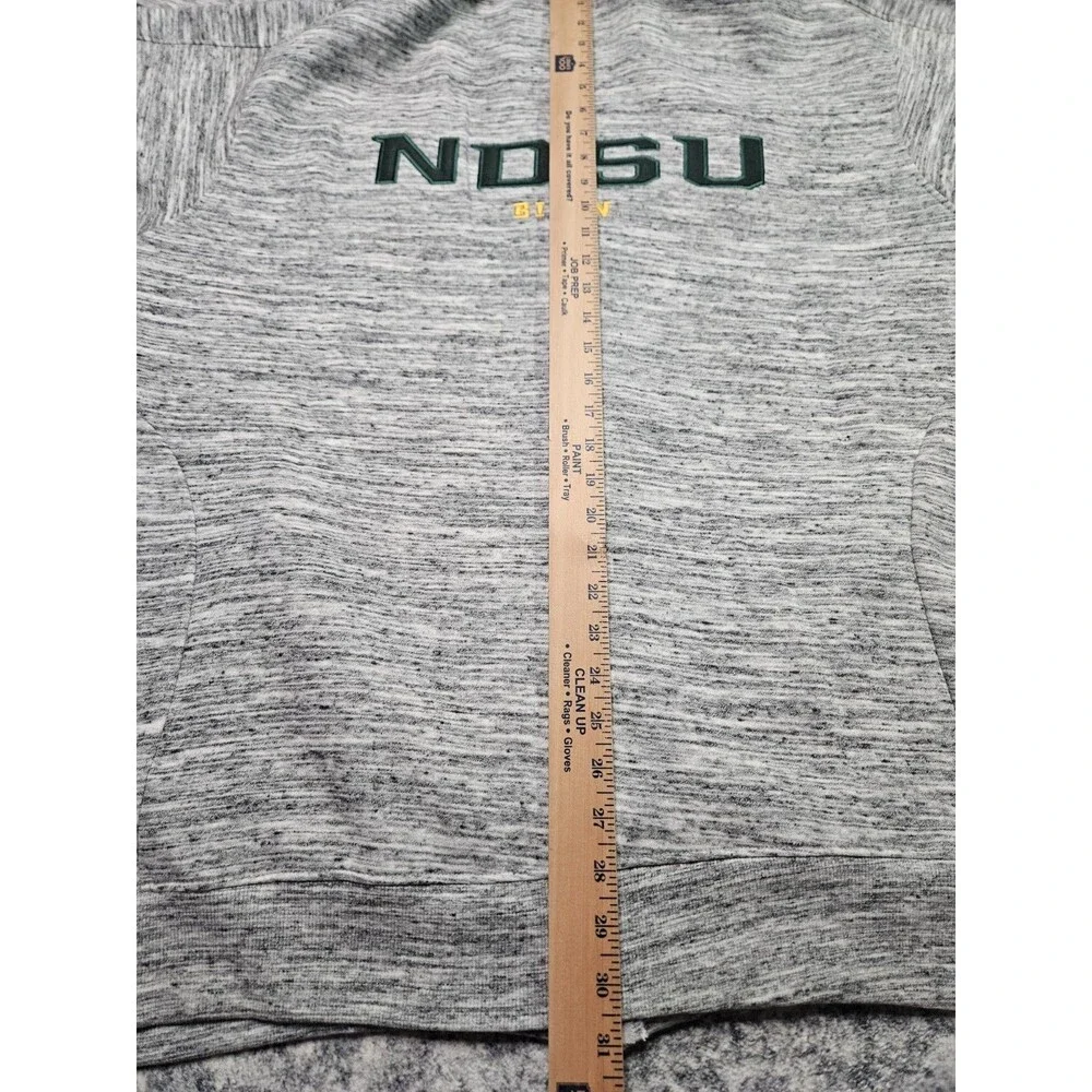 NDSU Bison Franchise Club NCAA Full Zip Hoodie Jacket Heather Gray Size XXXL NWT